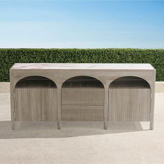 Frontgate Alessia Sideboard in Weathered Teak - Frontgate