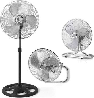 Trade Shop Trade Shop - Fan 3in1 Table Suelo De Pared 3 Velocidad Oscillation 55w Palte 45cm