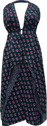 Diane Von F&uuml;rstenberg Diane Von Furstenberg Zen Leyland Halter Dress in Multicolor Silk