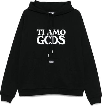GCDS Zwarte Hoodie voor Stijlvolle Look - Heren - Hoodies - Zwart - 2XS - Hoodies & sweatvesten