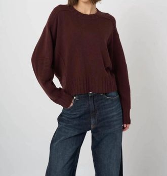 Repeat Wool Cashmere Batwing Sweater In Lava