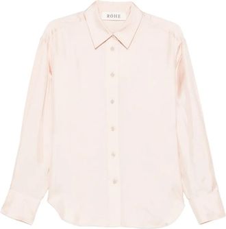 R&oacute;he Camicia con abbottonatura - Rosa