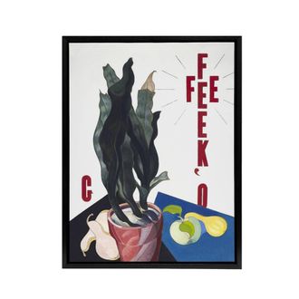 Artery8 O Keeffe Stylised Poster Portrait Demuth Framed Canvas Wall Art Print in White | Size: W24 x H32