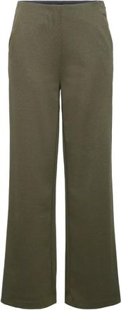 Ichi Pantaloni larghi - - Trousers - Donna - Verde - XS