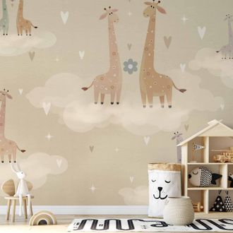 OEM Carta Da Parati Fotografica - Giraffe Innamorate