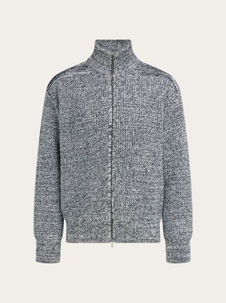 Ferragamo Men Zip cardigan White