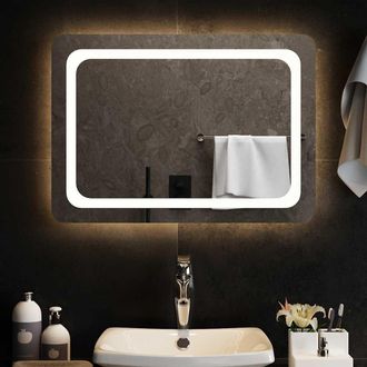 vidaXL Espejo De Ba&ntilde;o Con Led 70x50 Cm Vidaxl