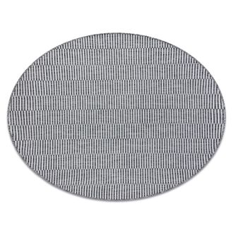 RugsX Rugsx - Alfombra De Cuerda Sisal Loft 21198 Circulo Boho Marfil/plateado/gris Grey Circulo 160 Cm