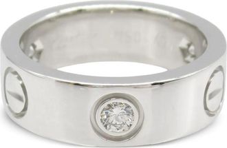 Cartier Anello in oro bianco 18 carati con diamanti anni 2010 - Argento