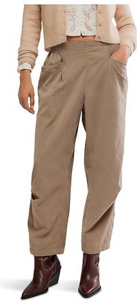 Free People We The Free Nice Choice Cord Jeans Womens Jeans Fossil Dune : MD (Womens 8-10), Cotton