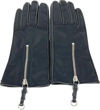 Prada Pre-owned Accessories, male, Black, Size: ONE SIZE Pre-owned Vintage Warm Gloves