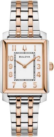 Bulova Sutton Quartz White Dial Ladies Watch 98L328