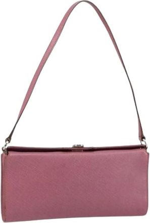 Ferragamo Pre-owned Shoulder Bag - Dames - Vintage Schoudertas - Roze - ONE Size - Leer - Vintage