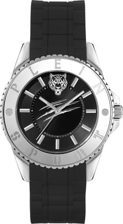 Plein Sport Glam Silicone Strap Watch, 40mm in Stainless Steel at Nordstrom Rack