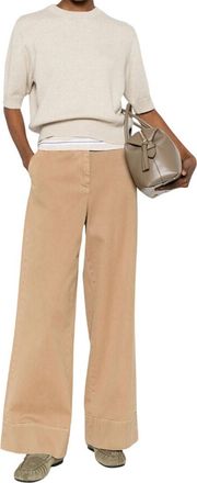 Brunello Cucinelli Beige Crew Neck Sweater