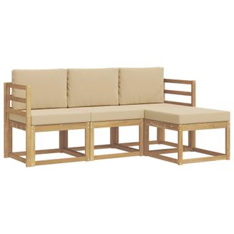 vidaXL Conjunto De Sof&aacute;s De Exterior 4 Pcs Vidaxl