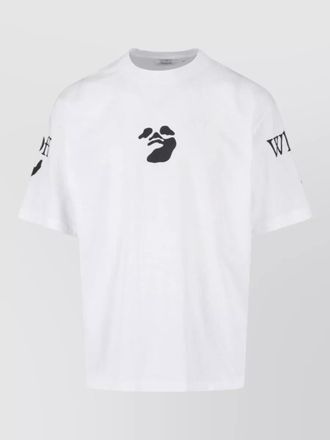 Off-white graphic print crew neck short sleeve shirt