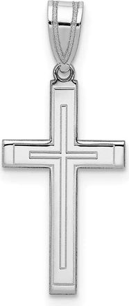 Diamond2Deal 14k White Gold Cross Pendant