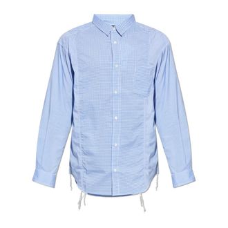 Comme Des Gar&ccedil;ons Casual Shirts, male, Blue, Size: M Checked Pattern Shirt