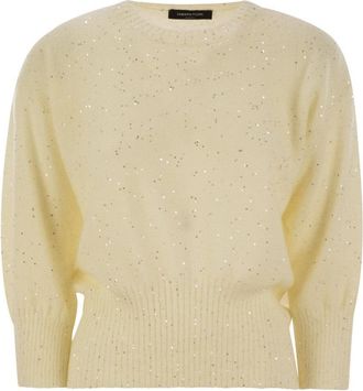 Fabiana Filippi Mohair Sweater With Micro Sequins