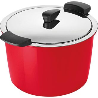 Kuhn Rikon Hotpan Stainless Steel Cooking Pot with Insulated Bowl, 5.3-Quart in Red at Nordstrom