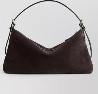 ATP Atelier castellare suede medium shoulder bag