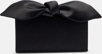 Aquazzura Bow Tie Mini satin clutch