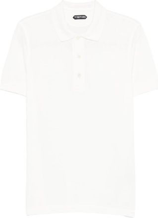 Tom Ford White Cotton Polo