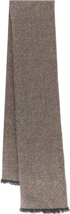 Brunello Cucinelli Cashmere Blend Scarf With Lurex Profiles