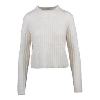 Max Mara Aloa Maglione - Dames - Ronde hals truien - Wit - M - Wol - Truien & Vesten