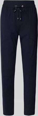 Marc Cain Slim Fit Stoffhose mit Rei&szlig;verschlusstaschen in Marine, Gr&ouml;&szlig;e 34