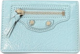 Balenciaga Light Blue Gray Wallet (Tri-Fold) (Pre-Owned)