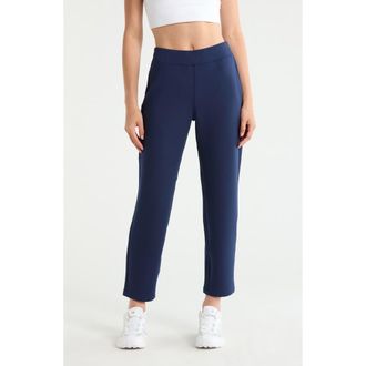 Spanx AirEssentials Straight Leg Ankle Pants in Timeless Navy at Nordstrom, Size X-Small