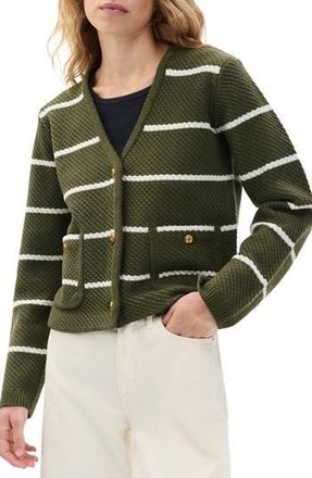 Rag & Bone Peggy Stripe Wool Cardigan in Armmt at Nordstrom Rack, Size Medium