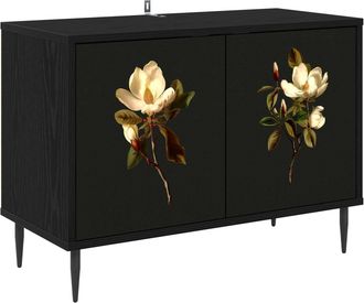 vidaXL Mueble De Tv Bremen 69 X 33 X 50,5 Cm Roble Negro Vidaxl