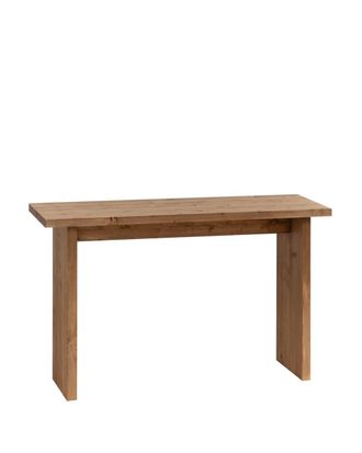Deco Wood Consola de madera de abeto en roble oscuro 120x80cm