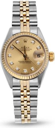 Rolex Pre-owned Rolex Datejust Automatic Chronometer Diamond Champagne Dial Ladies Watch 79173 CDJ