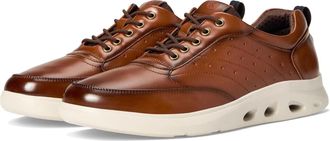 Nunn Bush Mens Nunn Bush Ponte Oxford Cognac Faux Leather Dress Shoes GAL1175