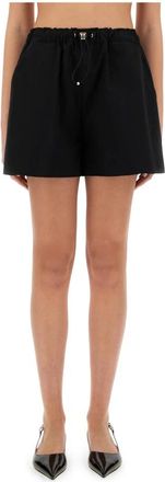 Moschino Cotton Shorts - Dames - Bermuda - Zwart - M - Katoen - Korte Broeken