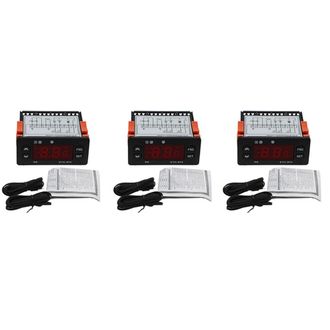 OEM Adecuado Para Tres Controladores De Temperatura Digitales Por Microordenador Etc-974 Con Funci&oacute;n De Alarma De Refrigeraci&oacute;n, 220 V, Sensor Ntc