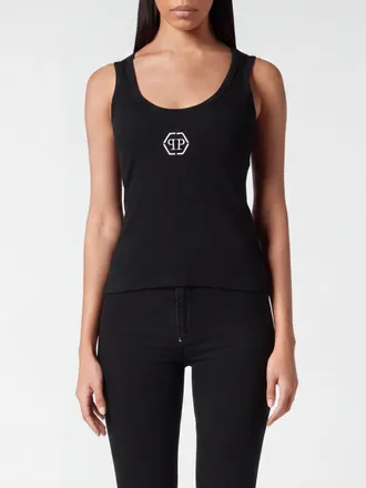 Philipp Plein PP Cotton Blend Top