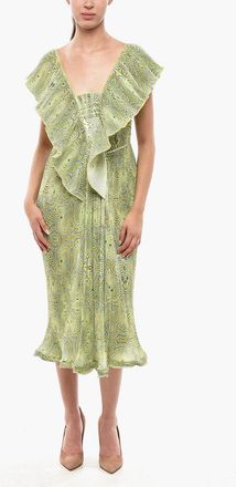 Stella McCartney Pleated Dress HALLUCINOGENIC with Geometric Pattern Stella McCartney