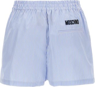 Moschino Womens Blue Cotton Bermuda Shorts