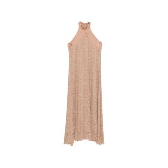 D.exterior Dames, Jurken, Beige, Maat: M Katoen
