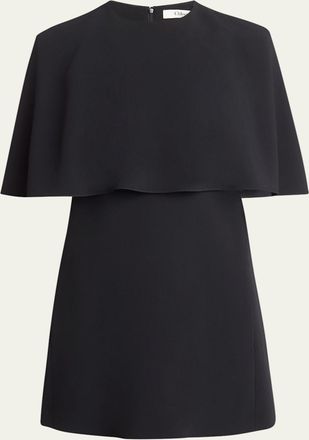 Chloé Capelet Crepe Mini Dress