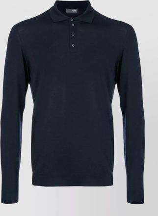 Drumohr merino wool polo long sleeve sweater