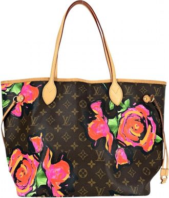 Louis Vuitton Monogram Brown Pink Monogram Rose Handbag Tote Bag (Pre-Owned)