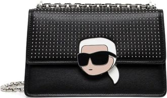 Karl Lagerfeld Borsa a spalla Ikon Lock - Nero