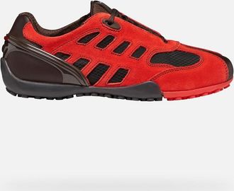 Geox Scarpe Archive Snake Donna Marrone/rosso