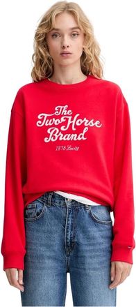 Levi's Graphic Heritage Crewneck Sweatshirt - Dames - Sweatshirts - Rood - L - Katoen - Hoodies & sweatvesten